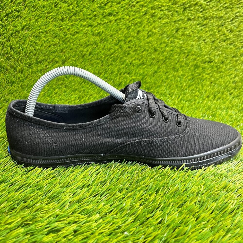 Keds Champion Canvas Womens Size 9.5 Black Athletic Walking Shoes Sneakers - Picture 4 of 10